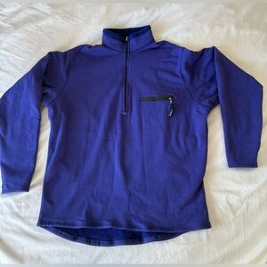 Patagonia Quarter-Zip Fleece Pullover in Purple